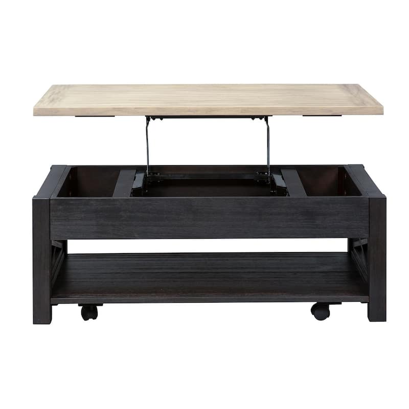 Heatherbrook Charcoal and Ash Lift Top Cocktail Table