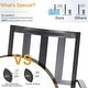 preview thumbnail 12 of 31, MAISON ARTS 7-piece Outdoor E-coating Metal Patio Dining Set with Stackable Chairs