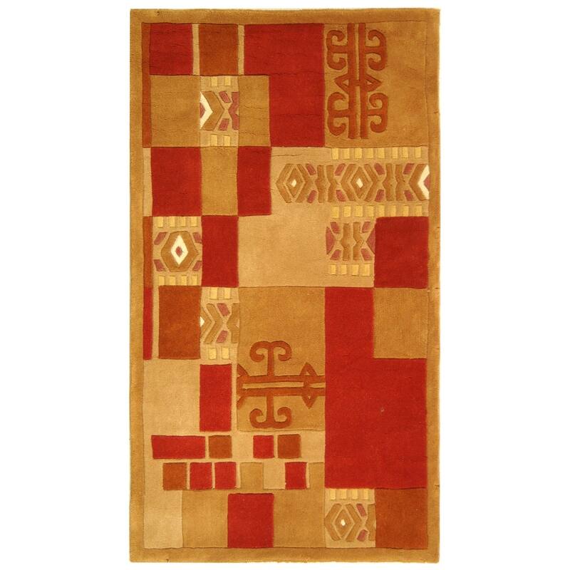 SAFAVIEH Handmade Rodeo Drive Madilyn Mid-Century Modern Abstract Wool
