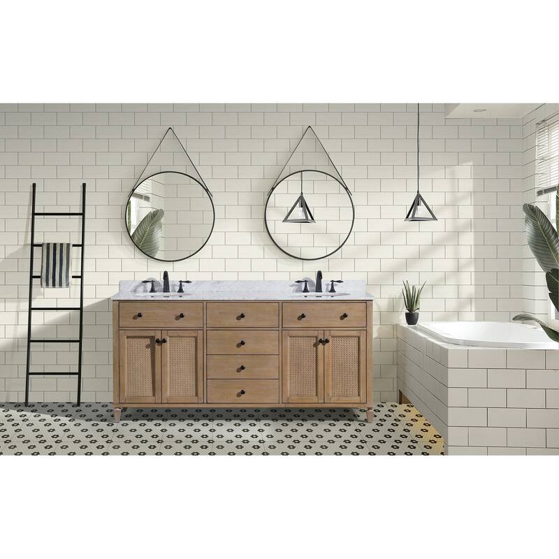 Ari Bath Annie 72" Bathroom Vanity Weathered Fir