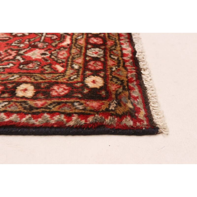ECARPETGALLERY Hand-knotted Andelz Red Wool Rug - 2'9 x 9'6