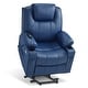preview thumbnail 55 of 77, MCombo Electric Power Lift Recliner Chair Sofa with Massage and Heat, 3 Positions, USB Ports, Faux Leather