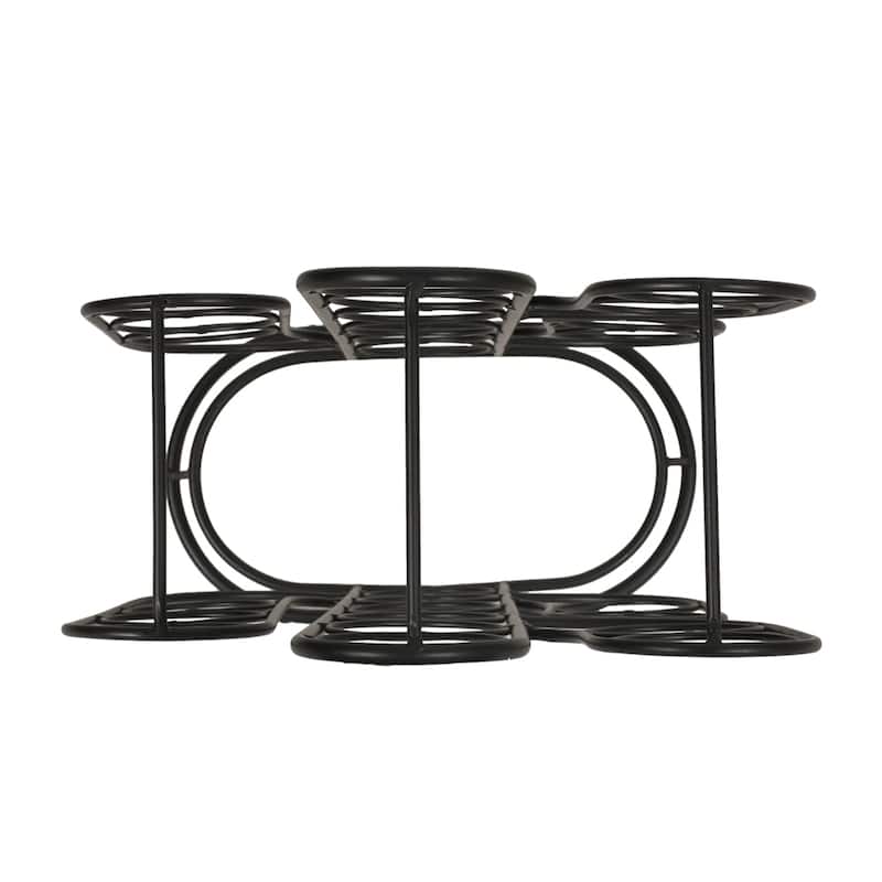 Metal Art Wine Rack with 13 Bottles Slots
