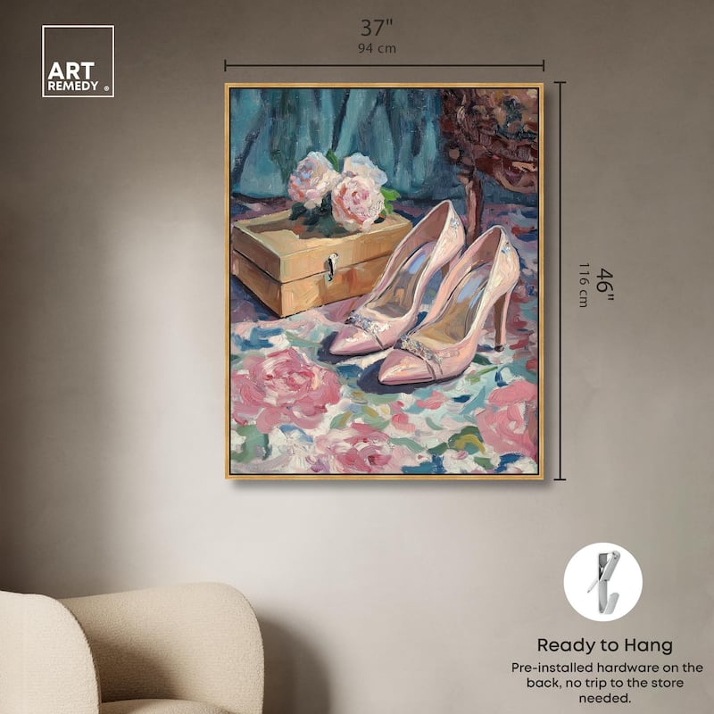 Shoes and the Roses Canvas by Art Remedy