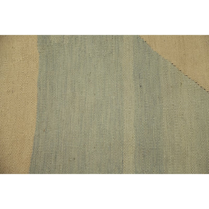 Hand Woven Oriental 100% Wool Carpet Southwestern Modern Beige & Ivories Kilim Area Rug - 5' 9'' X 3' 10''