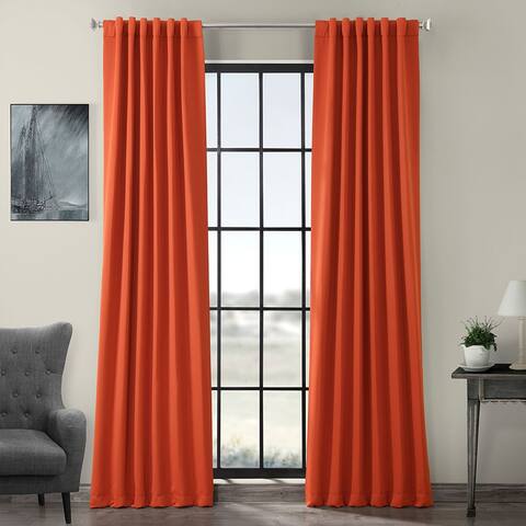 Exclusive Fabrics Blaze Blackout Thermal Curtain Panel Pair (2 Panels)