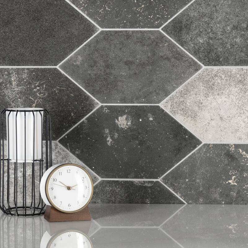 Merola Tile Magma Kayak Grey 6-1/2" x 12-1/2" Porcelain Floor and Wall Tile