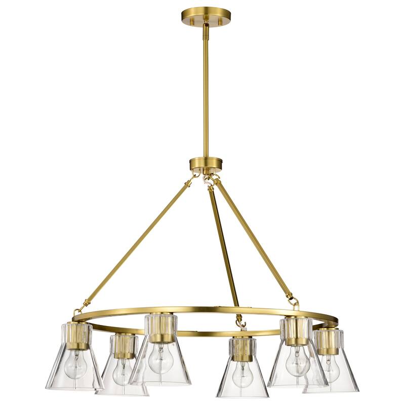 Nuvo Lighting 60/8335 Gianna 6 Light 30" Wide Ring Chandelier
