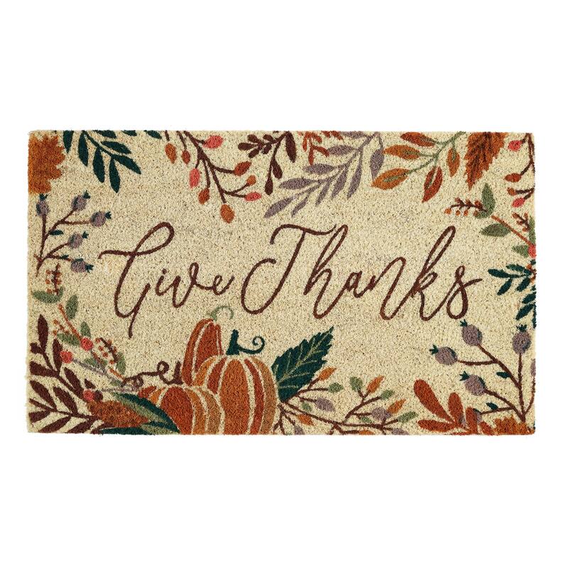 DII Fall Holiday Doormat - Give Thanks