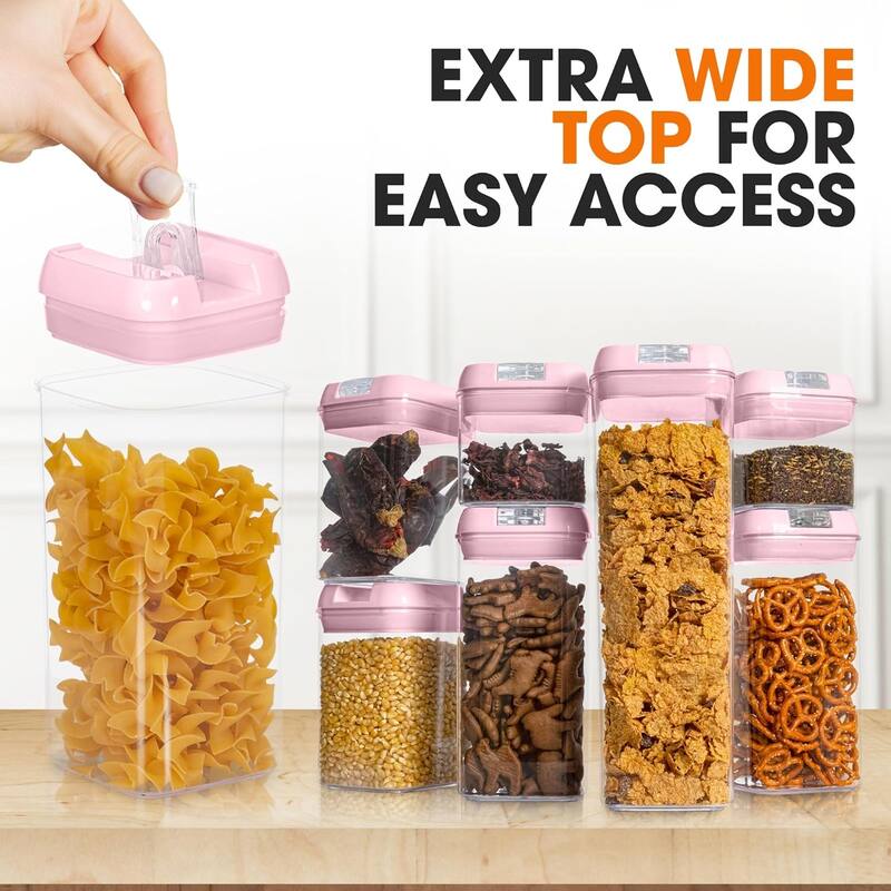 Cheer Collection 7-piece Stackable Airtight Food Storage Container Set