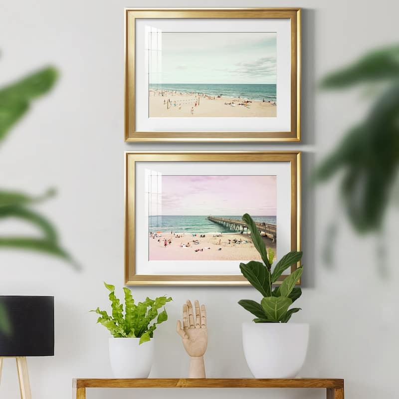 Day at the Beach Premium Framed Print - Ready to Hang