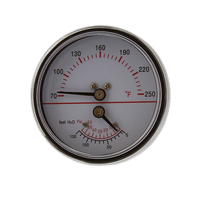 Jones Stephens J40558 2-7/8" 55 PSI Tridicator with 1-1/2" Stem - Natural