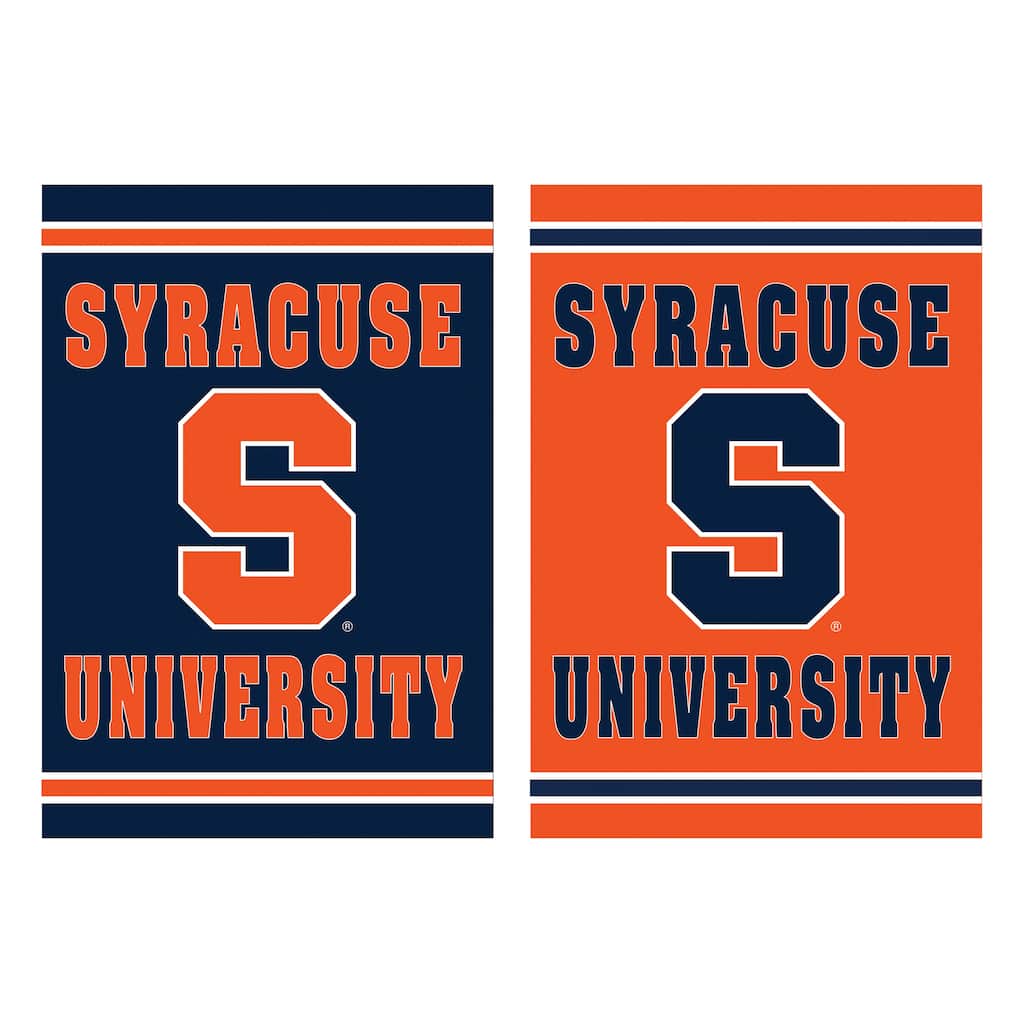 Embossed Suede Flag, Garden Size, Syracuse