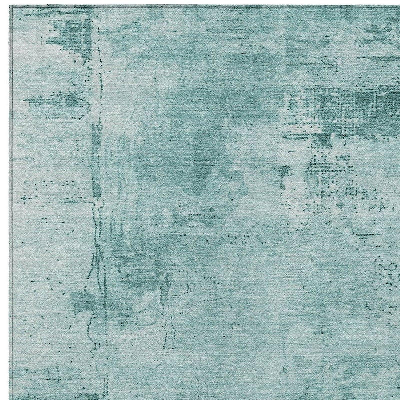 HomeRoots Abstract Transitional Rectangle Outdoor Rug
