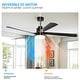 preview thumbnail 74 of 100, Sofucor Modern Smart 52"/60"/65"/66"/72"/84" Large Ceiling Fan,Works with Amazon Alexa and Google Assistant and Remote
