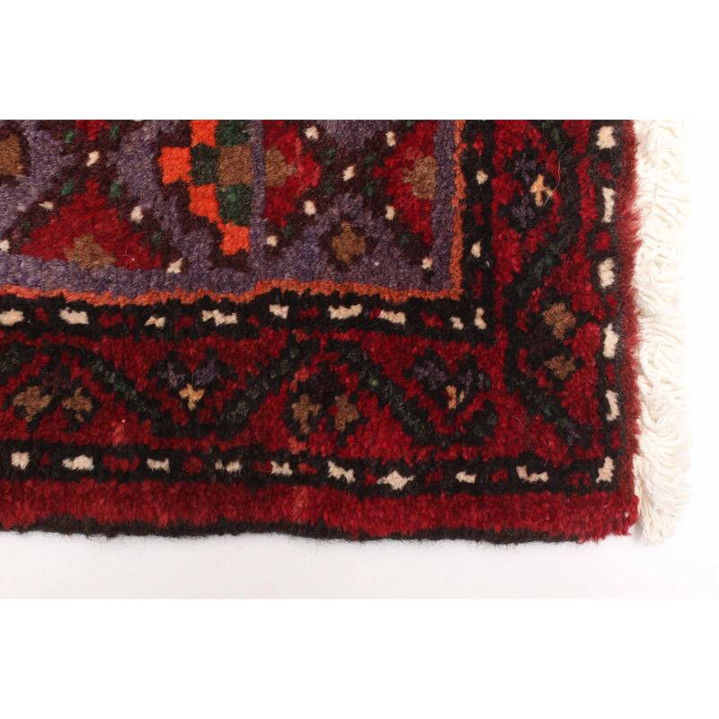 ECARPETGALLERY Hand-knotted Andelz Red Wool Rug - 4'2 x 7'6