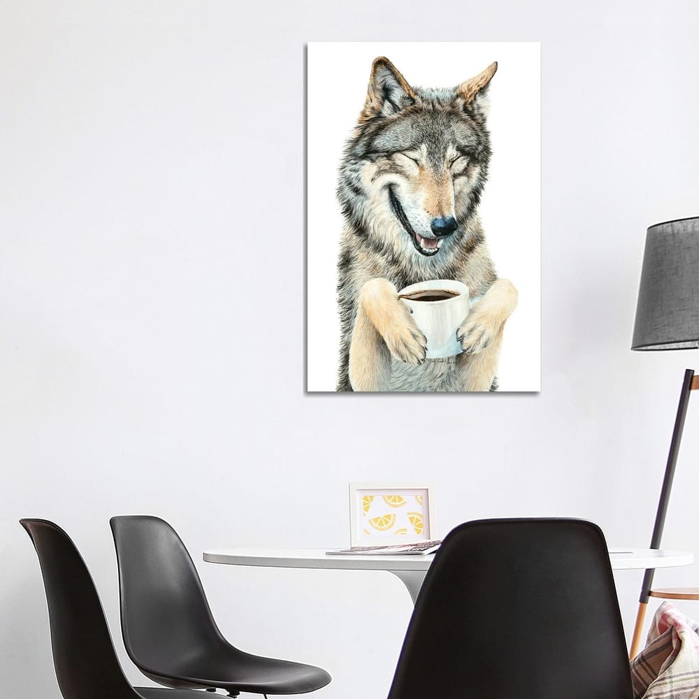 iCanvas "Coffee In The Moonlight" by Holly Simental Canvas Print