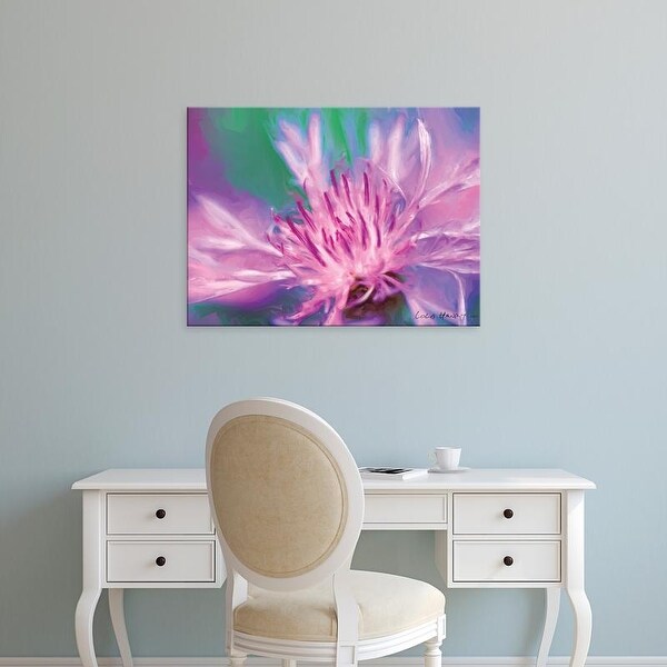 Easy Art Prints Lola Henry's 'Painterly Flower VIII' Premium Canvas Art