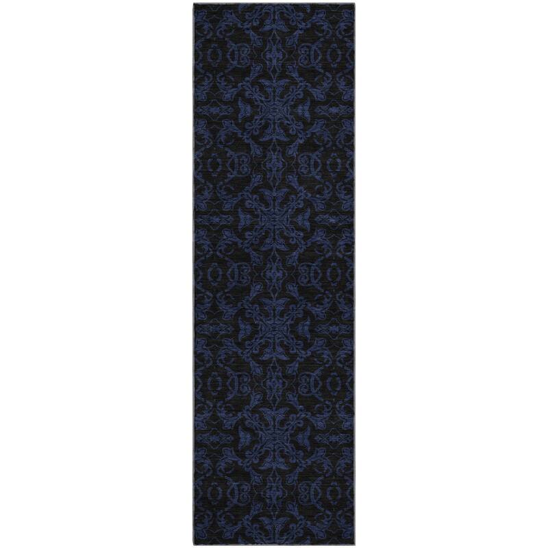 Premium Washable Super Soft Dark Traditional Mayfield Rug