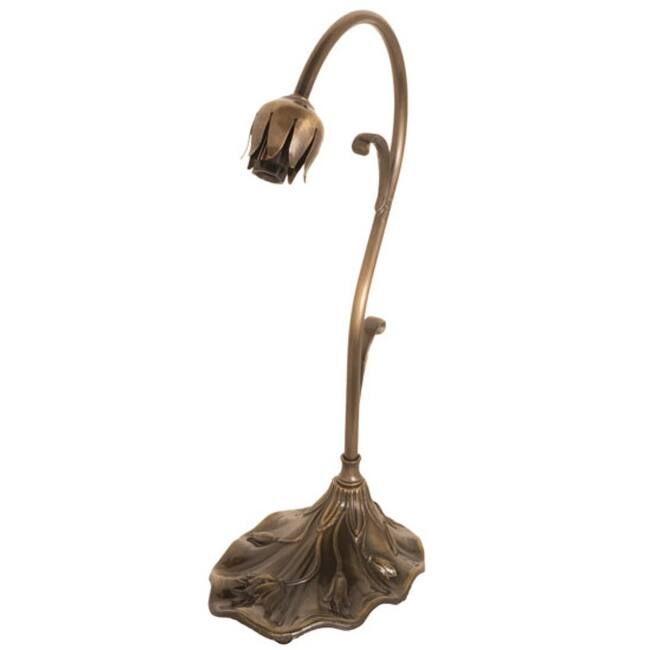 Meyda Tiffany 14556 Lily 15" Tall Lamp Base - Antique Brass