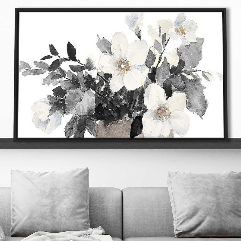 "Neutral Anemones" Print on Floating Canvas
