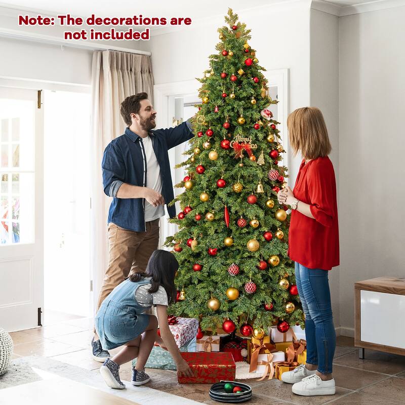 Gymax 7.5 FT Artificial Xmas Tree w/ 1019 PE PVC Branch Tips & Folding - See Details