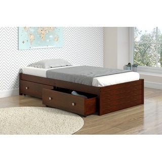 Shop Concord Twin Platform Bed with Flat Panel Foot Board ...