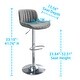 preview thumbnail 12 of 13, Art Leon Faux Leather Adjustable Swivel Barstool (Set of 4)