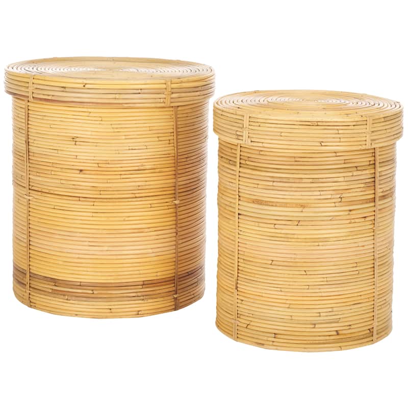 SAFAVIEH Home Collection Vali Basket Set Of 2 - 19" W x 19" D x 21" H