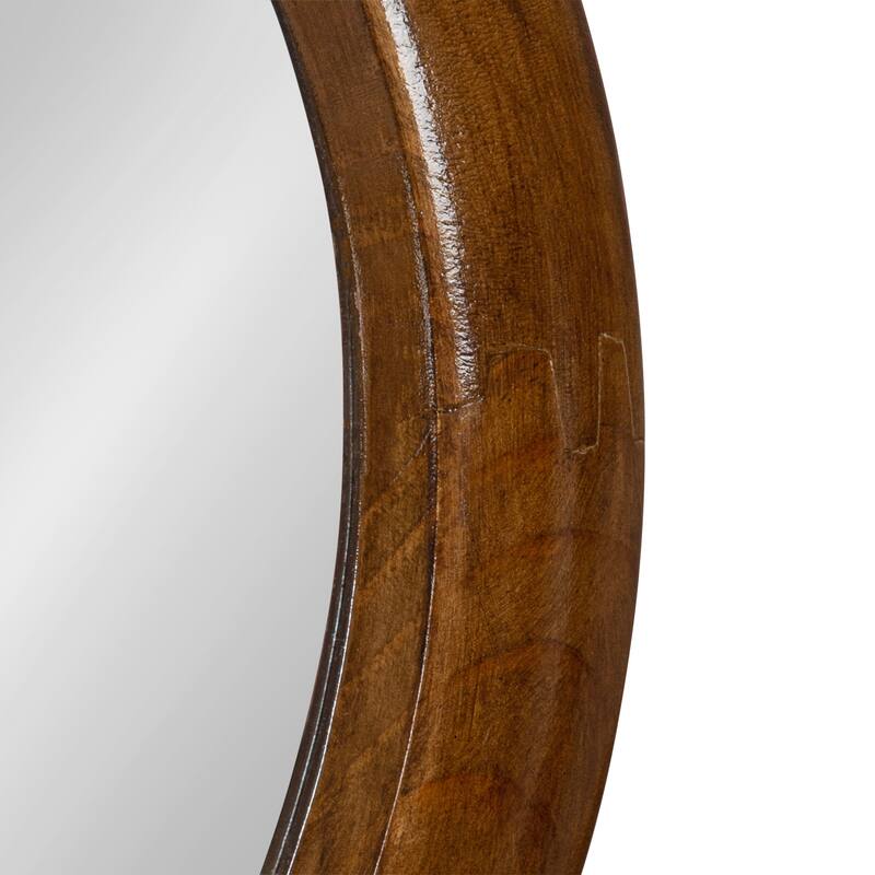 Kate and Laurel Pao Round Framed Wall Mirror