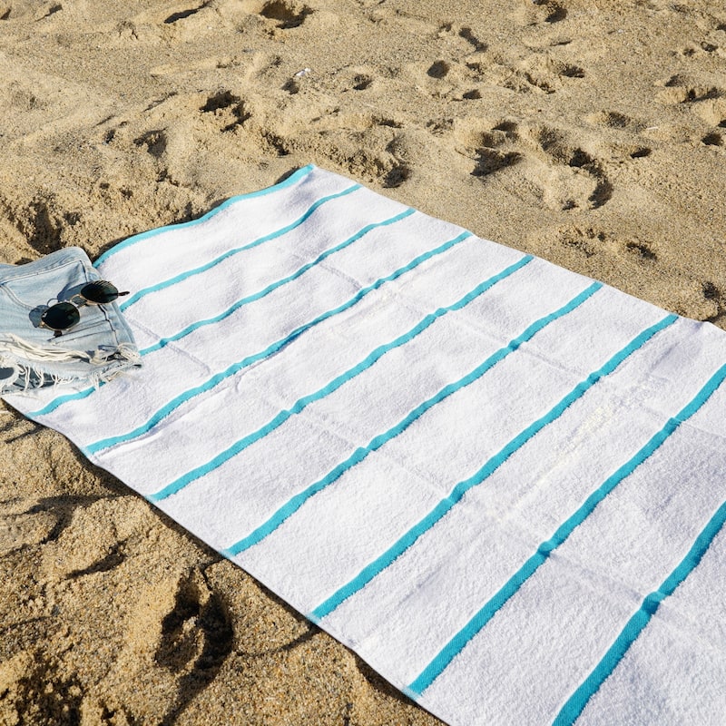 Arkwright Las Rayas 4-Piece Striped Beach Towel Set - 30x60
