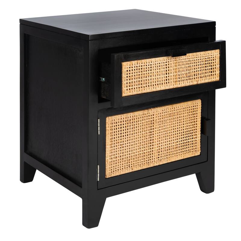SAFAVIEH Dalia Coastal 1-Drawer 1-Door Nightstand