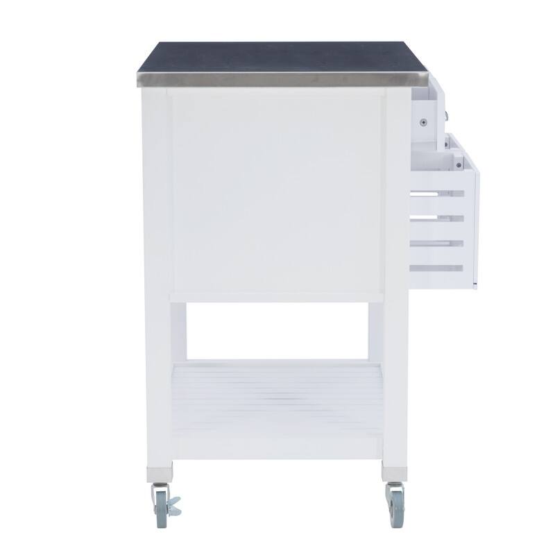 Eileen Rolling Kitchen Cart with Storage