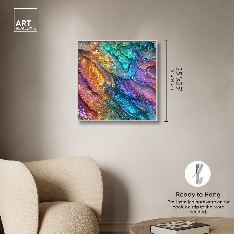 Glittering Spectrum I Canvas by Art Remedy
