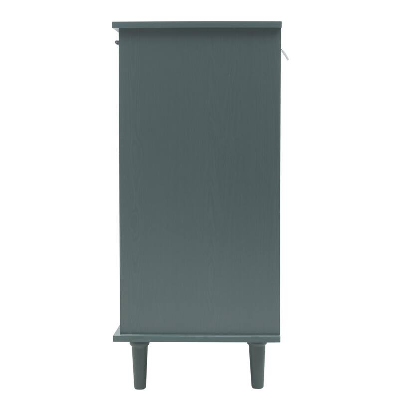 Retro Style 47.24" Horizontal Dresser with 3 Drawer and 3 Door, Carved Panel for Bedroom, Living Room