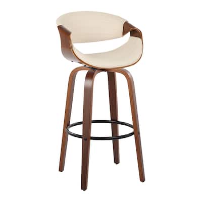 Carson Carrington Kanteborg 30" Fixed-Height Bar Stool with Round Footrest (Set of 2)