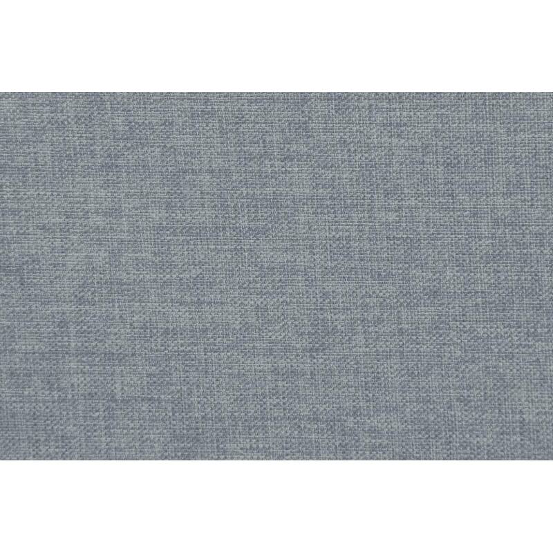 Living Room Furniture Armless Chair Grey Linen Like Fabric 1pc Cushion Armless Chair Wooden Legs