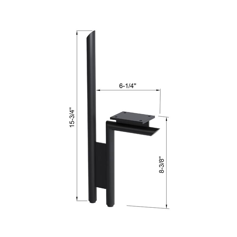 Dowell 7007 Series Vanity Flamingo Leg, 7" (pkg of 2)