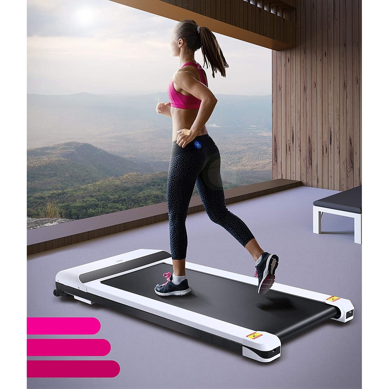 Ultra thin portable discount treadmill