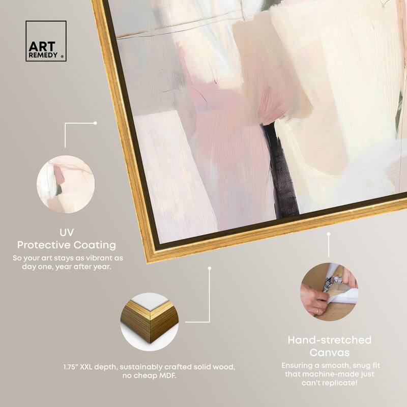 Pistachio Pink I Canvas by Art Remedy