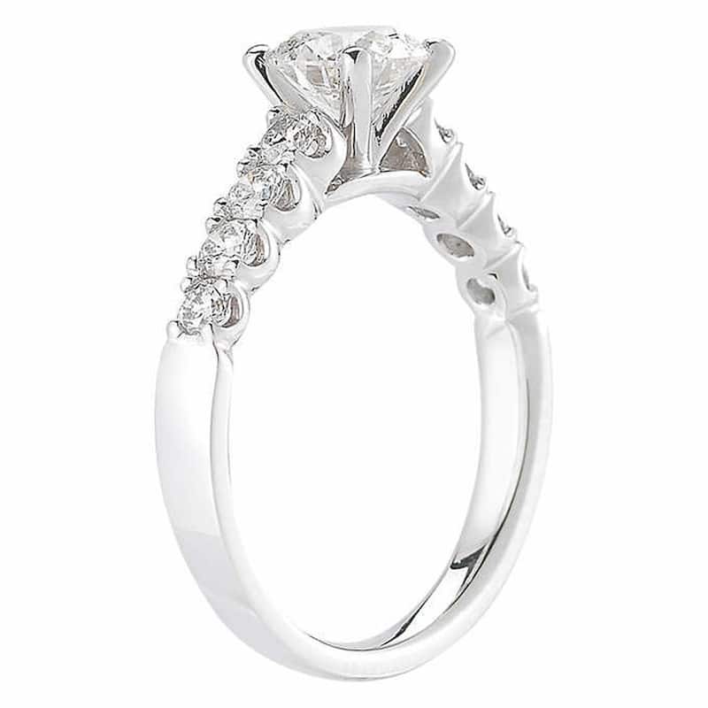 3 1/2 Ct Diamond Engagement Wedding Ring Set White Gold