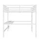preview thumbnail 9 of 11, Metal Queen Size Loft Bed with Power Outlet and LED Lighted