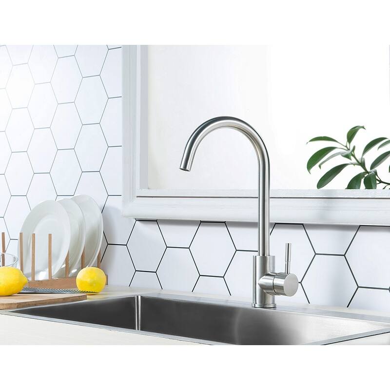 Modern Commercial Solid Brass Single Handle Bar Kitchen Sink Faucet