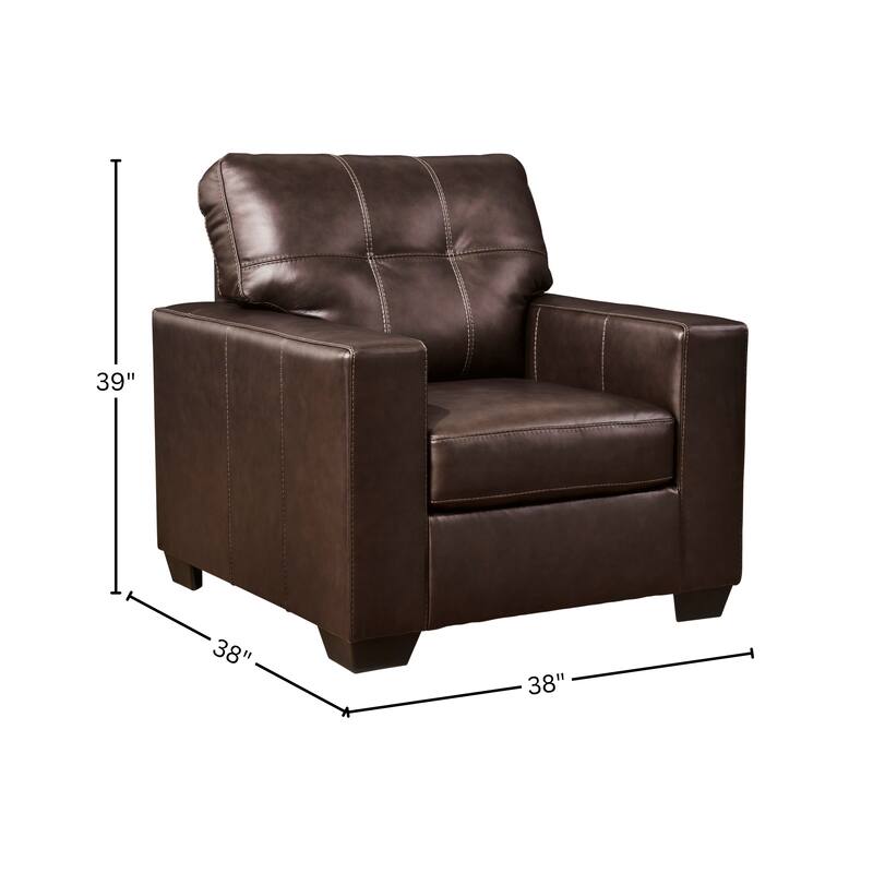 Roundhill Furniture Holmes Leather Upholstered Lounge Chair