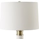 preview thumbnail 5 of 5, Uttermost Plinth White Marble Table Lamp - 27.75" H X 15" W X 15" D