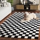 preview thumbnail 17 of 44, SAFAVIEH Handmade Ebony Gulnur Contemporary Wool Rug 4' x 6' - Black/Ivory - Rectangle