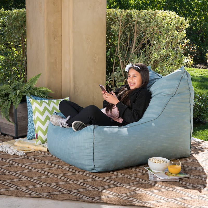 Tulum Indoor/Outdoor Bean Bag Lounger by Christopher Knight Home