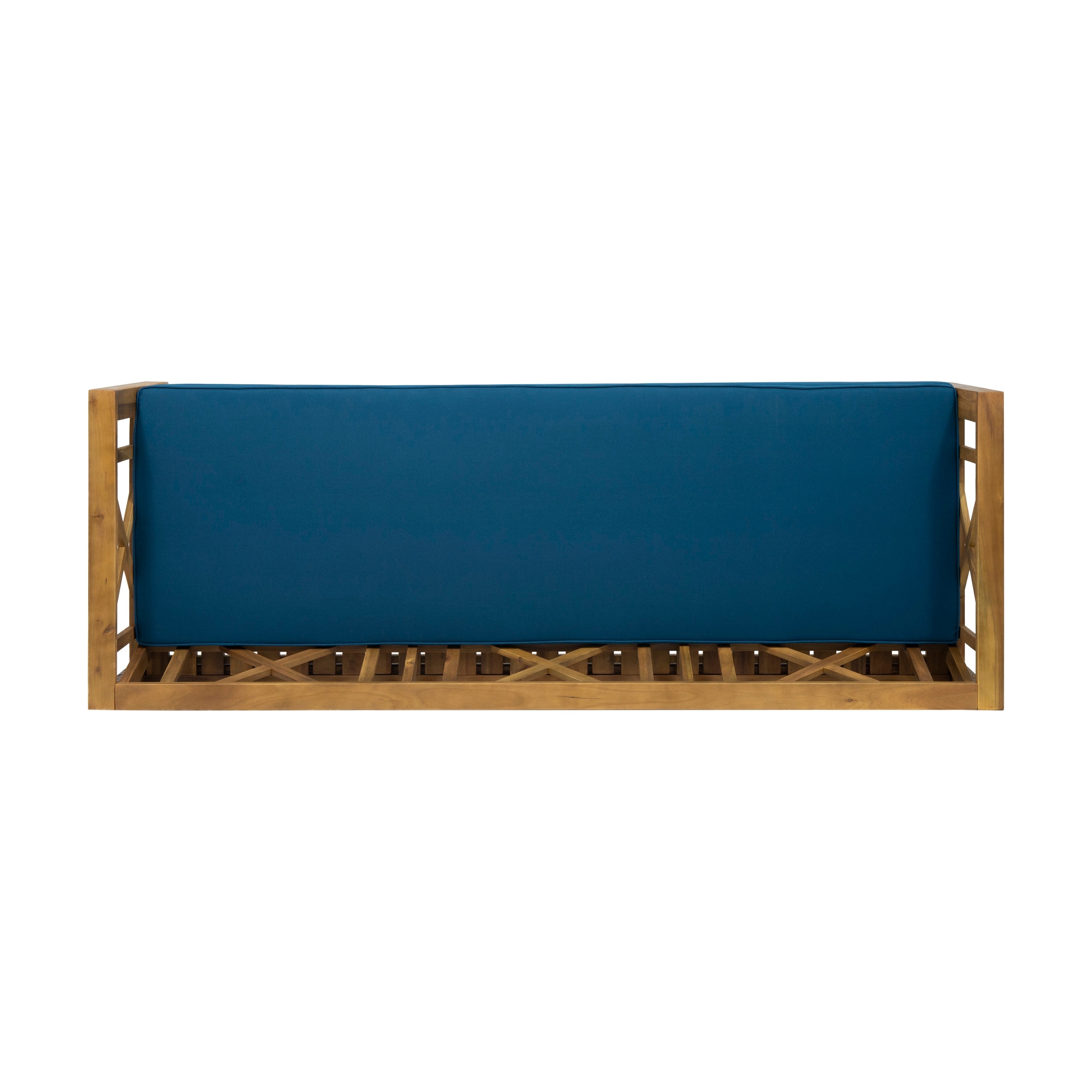 Long beach acacia wood outdoor extendable sales daybed sofa by christopher knight home