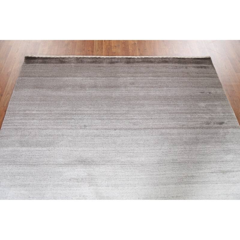 Contemporary Oriental Gabbeh Wool Area Rug Hand-knotted Foyer Carpet - 5'5" x 7'8"