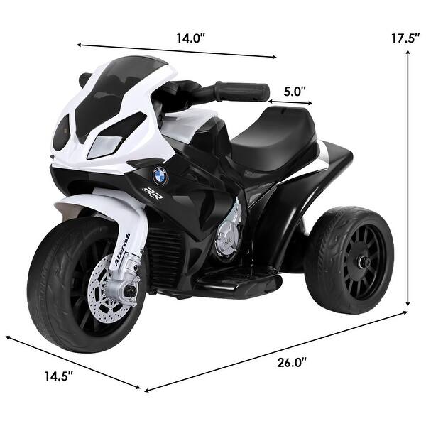 dimension image slide 1 of 3, Costway Kids Ride On Motorcycle 6V Battery Powered Electric Toy 3 - See Details